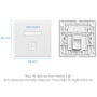 Vention Placa de Pared Keystock IFDW0 con 1 Puerto RJ45, Blanco